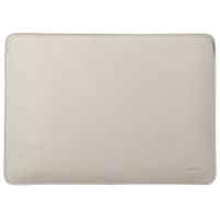 Accezz Leather laptop sleeve 16 inch - Beige