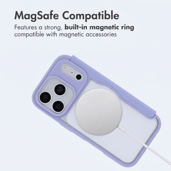 imoshion Transparent Wallet Case with MagSafe Apple iPhone 18 Pro / 17 Pro - Lilac