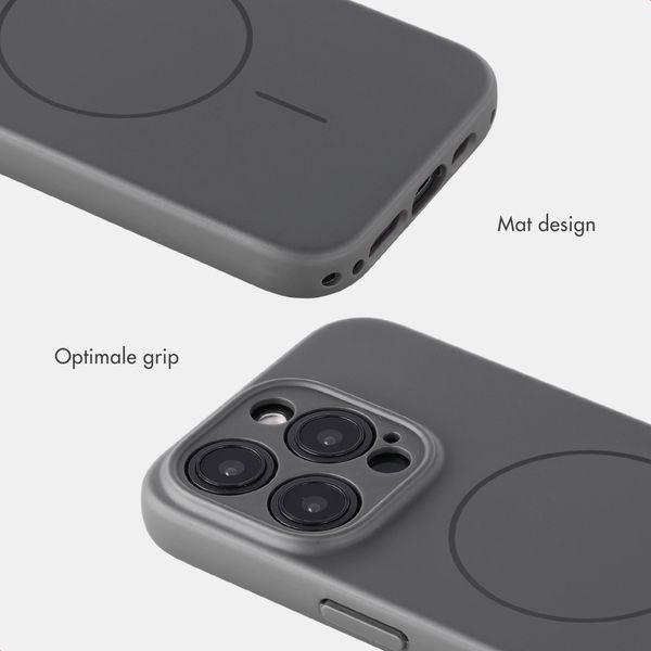 Accezz Grip Backcover met MagSafe Apple iPhone 15 Pro - Grijs