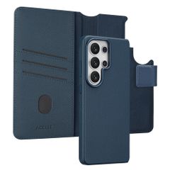 Accezz 2-in-1 Leather Bookcase with MagSafe Samsung Galaxy S26 Ultra - Nightfall Blue