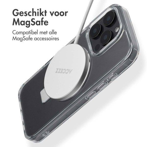 Accezz Ring Stand Backcover met MagSafe Apple iPhone 16 Pro Max - Transparant