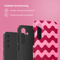 Selencia Vivid Tough Backcover Samsung Galaxy A55 - Wave Vibes Lipstick