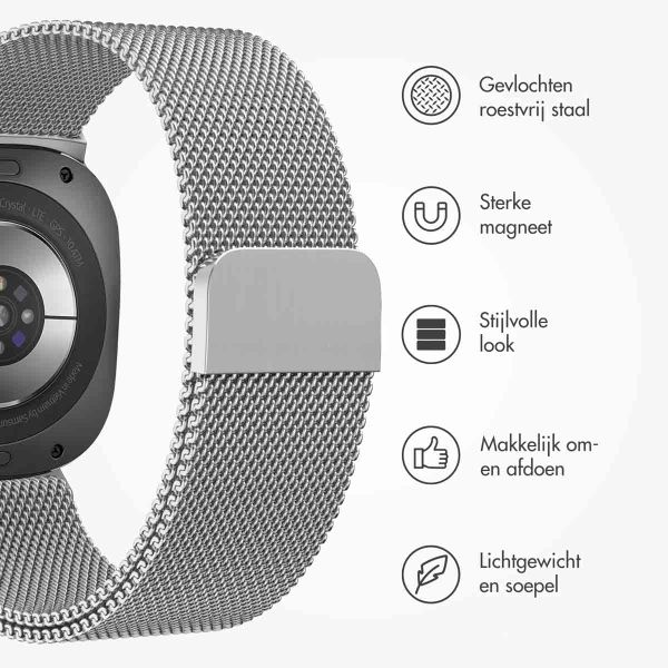 imoshion Milanees magnetisch bandje Samsung Samsung Galaxy Watch Ultra - Zilver