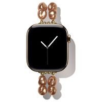 iDeal of Sweden Beaded Watch Band Apple Watch | 38/40/41/42 mm - Salted Caramel Pearl