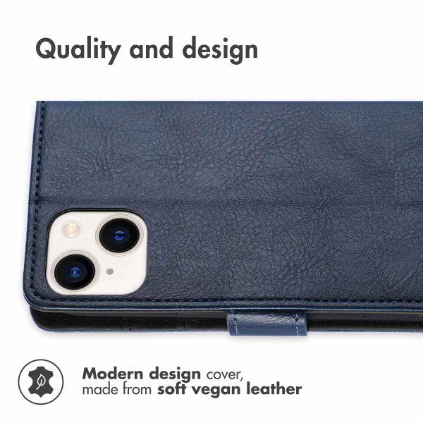 imoshion Luxury Bookcase Apple iPhone 15 Plus - Dark Blue