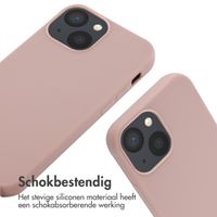 imoshion Siliconen hoesje met koord iPhone 13 Mini - Sand Pink