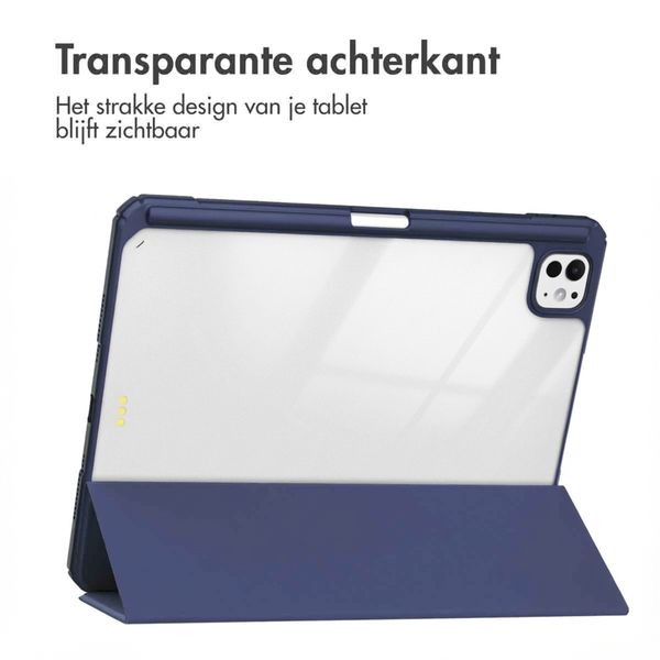 imoshion Trifold Hardcase Bookcase Apple iPad Pro 11 (2025) M5 / (2024) M4 - Donkerblauw