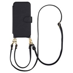 Selencia Riva Bookcase with MagSafe and phone strap Apple iPhone 16 - Black