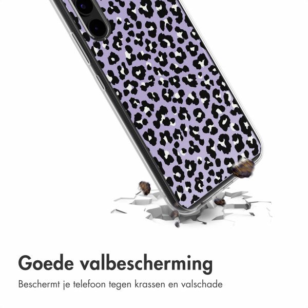 imoshion Design hoesje Samsung Galaxy A34 (5G) - Leopard Lilac