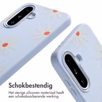 imoshion Siliconen design hoesje met koord Samsung Galaxy A36 / A56 - Lila Flower Distance