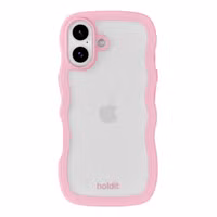 Holdit Wavy Case Apple iPhone 17 - Transparent / Pink