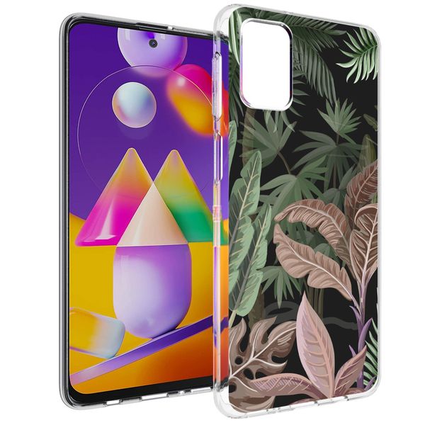 imoshion Design hoesje Samsung Galaxy M31s - Jungle - Groen / Roze