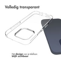 Accezz Clear Backcover iPhone 16 Pro - Transparant