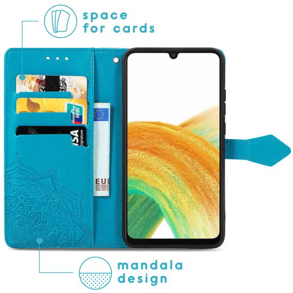 imoshion Mandala Bookcase Samsung Galaxy A13 (4G) - Turquoise