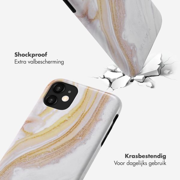 Selencia Vivid Tough Backcover iPhone 11 - Chic Marble Gold