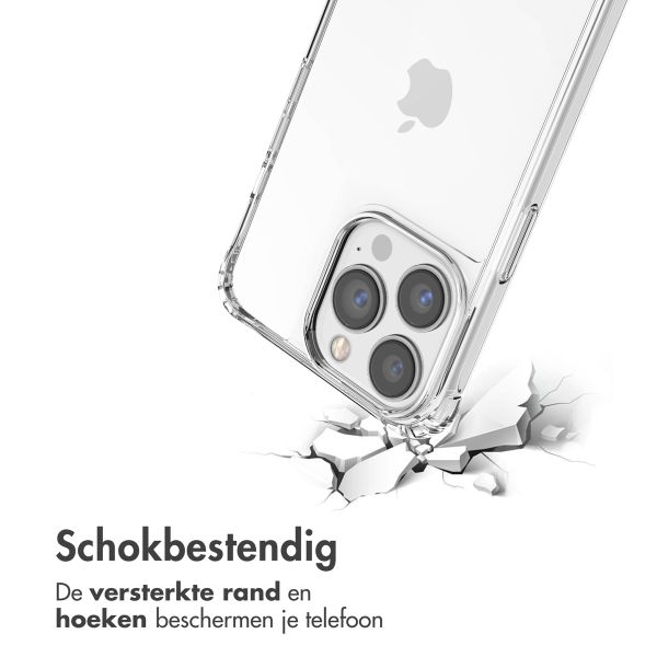 imoshion Backcover met koord + armband iPhone 13 Pro - Parels Hartjes