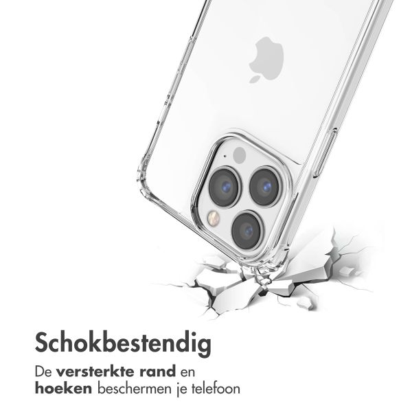 imoshion Backcover met koord + armband iPhone 13 Pro - Parels hartjes