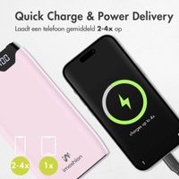 imoshion Powerbank - 20.000 mAh - Quick Charge en Power Delivery - Roze