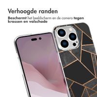 imoshion Design hoesje iPhone 14 Pro - Grafisch Koper / Zwart