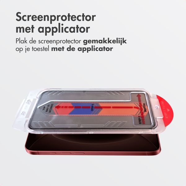 Accezz Gehard Glas Privacy Screenprotector + Applicator Apple iPhone 18 Pro Max / 17 Pro Max