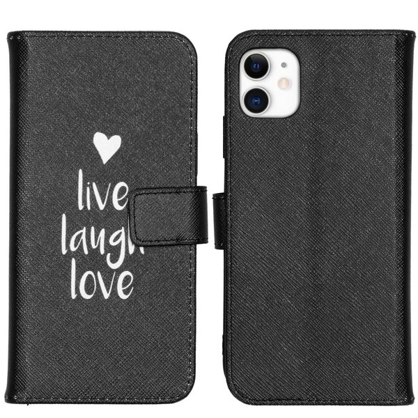 imoshion Design Softcase Bookcase iPhone 11 - Live Laugh Love