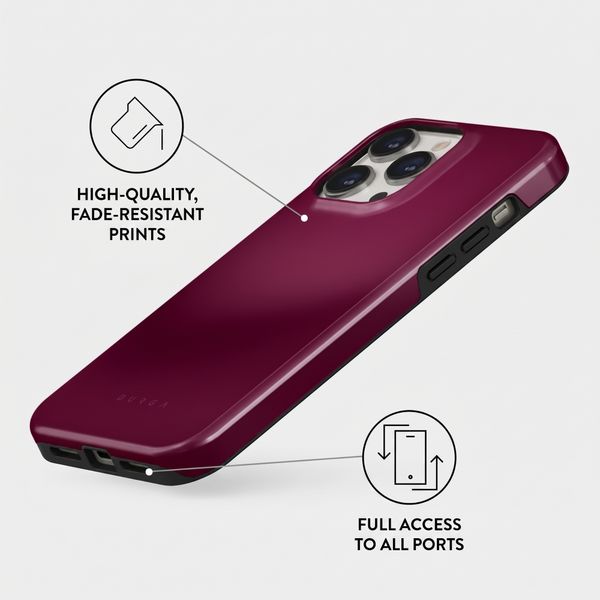 Burga Tough Case with MagSafe Apple iPhone 14 Pro - Dark Cherry