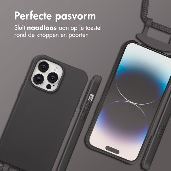 imoshion Color Backcover met afneembaar koord MagSafe Apple iPhone 14 Pro Max - Black Coffee