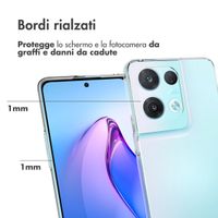 Accezz Clear Backcover Oppo Reno 8 Pro 5G - Transparant