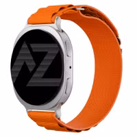 Accezz Nylon Alpine bandje Samsung Galaxy Watch 9 (40/44mm) / Watch 8 (40/44mm) / Classic (46mm) - Oranje