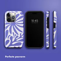 Selencia Vivid Backcover Apple iPhone 15 Pro - Modern Bloom Sapphire Blue