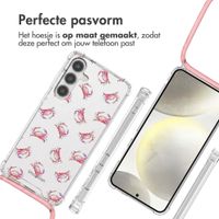 imoshion Design hoesje met koord Samsung Galaxy S24 - Crab Watercolor