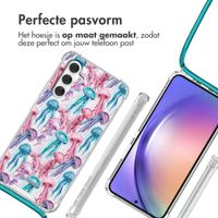 imoshion Design hoesje met koord Samsung Galaxy A54 (5G) - Jellyfish Watercolor