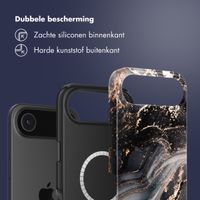 Selencia Vivid Backcover met MagSafe Apple iPhone Air - Chic Marble Black