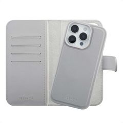 Selencia Olyn Detachable Bookcase with MagSafe Apple iPhone 16 Pro - Grey