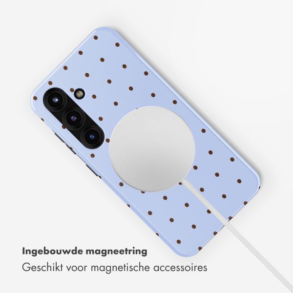 Selencia Vivid Backcover met MagSafe Samsung Galaxy S25 - Happy Dots Digital Sky