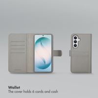 Selencia Olyn Detachable Bookcase with MagSafe Samsung Galaxy S26 Plus - Grey