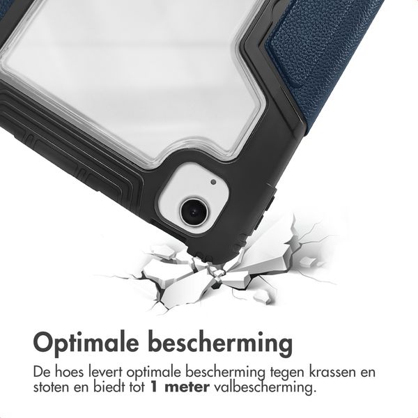 Accezz Rugged Trifold Bookcase Apple iPad Air 11 inch (2025) M3 / (2024) M2 / Air 5 (2022) / Air 4 (2020) - Donkerblauw