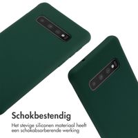 imoshion Siliconen hoesje met koord Samsung Galaxy S10 - Donkergroen