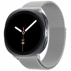 imoshion Milanees magnetisch bandje Samsung Galaxy Watch 8 (40/44mm) / Classic (46mm) - Zilver