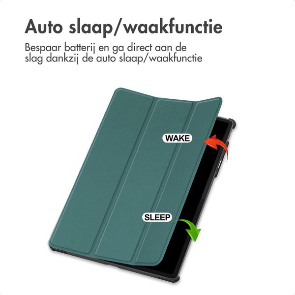 imoshion Trifold Bookcase Lenovo Idea Tab Pro Gen 2 - Donkergroen