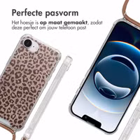 imoshion Design hoesje met koord Apple iPhone 16e - Leopard Mood