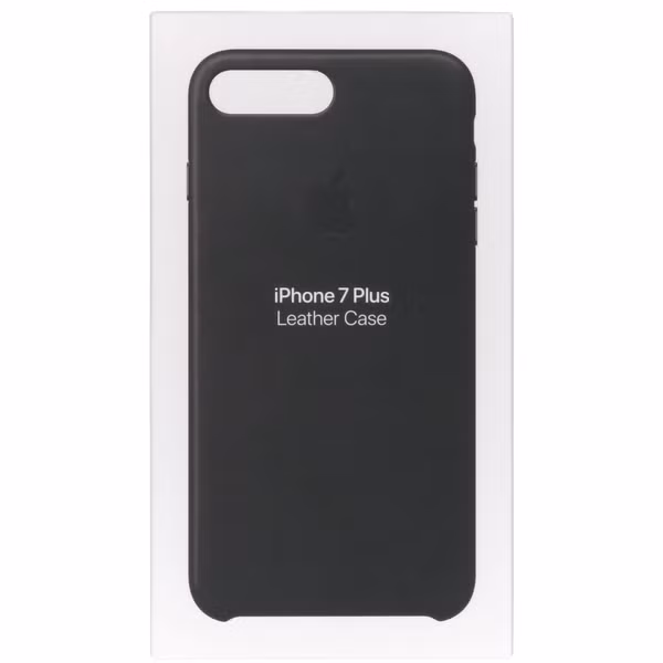 Apple Leather Backcover Apple iPhone 8 Plus / 7 Plus - Black