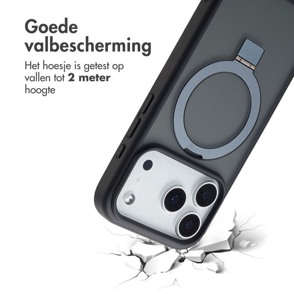 Accezz Ring Stand Backcover met MagSafe Apple iPhone 17 Pro - Zwart