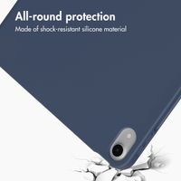 Accezz Smart Silicone Book Case Apple iPad Air 11 inch (2026) M4 / (2025) M3 / (2024) M2 / Air 5 (2022) / Air 4 (2020) - Dark Blue