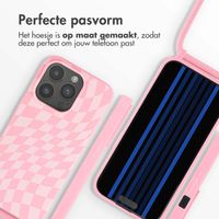 imoshion Siliconen design hoesje met koord Apple iPhone 15 Pro - Retro Pink