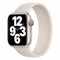 Apple Siliconen solobandje Apple Watch | 44/45/46/49 mm - Maat 9 - Sterrenlicht