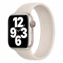 Apple Solobandje voor de Apple Watch Series 1 t/m 10 / SE / Ultra (2) (44/45/46/49 mm) - Maat 9 - Sterrenlicht