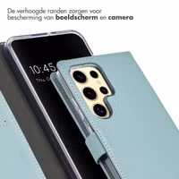 Selencia Echt Leren Bookcase Samsung Galaxy A16 - Air Blue