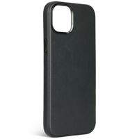 Decoded Leather Backcover MagSafe iPhone 15 - Zwart