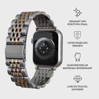 Burga Stalen bandje Apple Watch | 38/40/41/42 mm - Platinum Gold